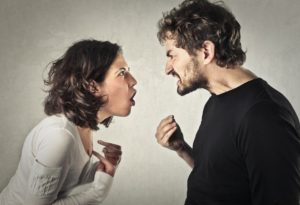 Emotions, couple fighting